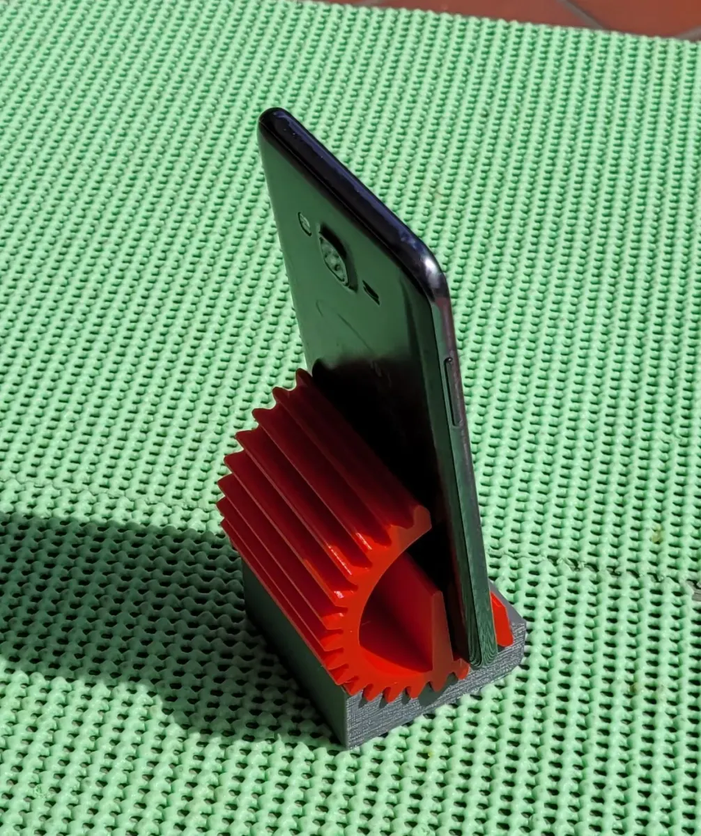 Ergonomischer Zahnrad-Handyständer mit Extended Base